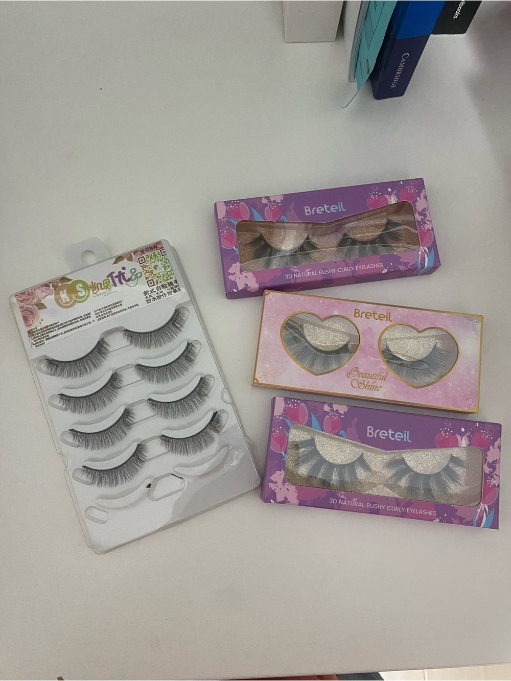 Breteil 3D Natural Black False Eyelashes - Full Volume Look